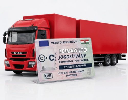 C+CE kombinált kategóriás képzés/ Egy tanfolyammal a két kategória